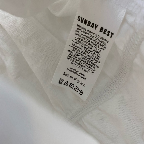 Aritzia Sunday Best White Cropped Blouse - Picture 5 of 6